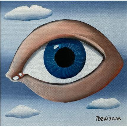 Peinture EYE par Trevisan Carlo | Tableau Surréalisme Acrylique, Huile Animaux