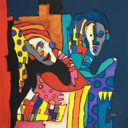 Peinture BIPOLAR par Gorigoitia Karla  | Tableau Art Singulier Acrylique scènes de vie