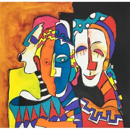 Peinture TRES par Gorigoitia Karla  | Tableau Art Singulier Acrylique scènes de vie