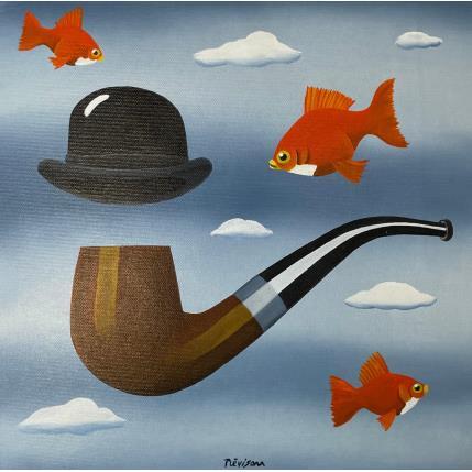 Peinture THE GREAT MAN par Trevisan Carlo | Tableau Surréalisme Acrylique, Huile Animaux