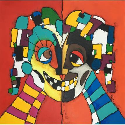 Peinture ESPEJO par Gorigoitia Karla  | Tableau Art Singulier Acrylique scènes de vie