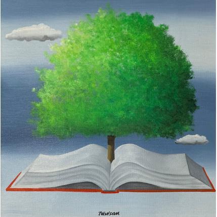 Peinture ARBRE DE LA SAGESSE par Trevisan Carlo | Tableau Surréalisme Acrylique, Huile Animaux