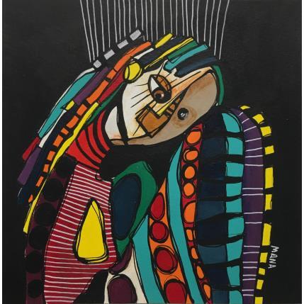 Peinture MARIONETA TRISTE par Gorigoitia Karla  | Tableau Art Singulier Acrylique scènes de vie