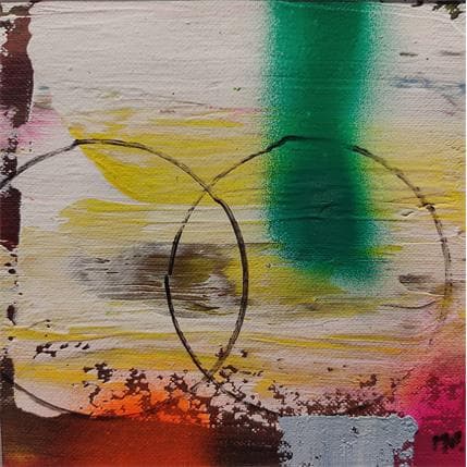 Peinture Rotation verte par Pedersen Morten | Tableau Abstrait Acrylique Minimaliste