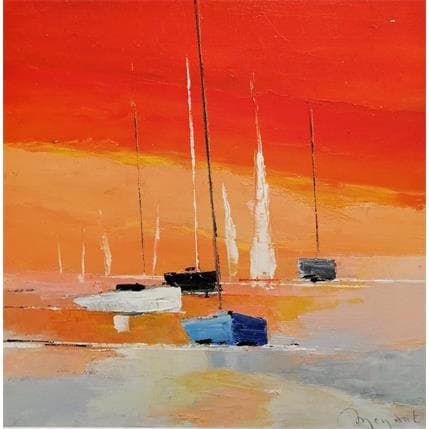 Peinture Echouage au rose par Menant Alain | Tableau Figuratif Acrylique, Huile Marine