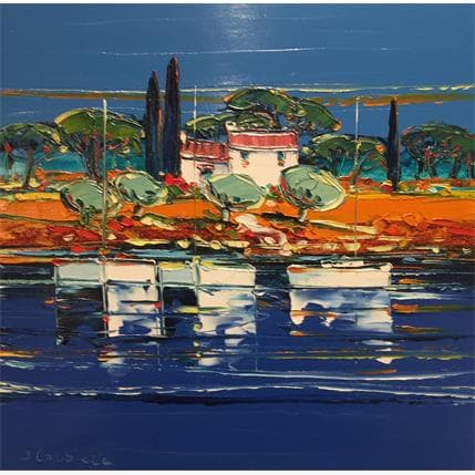 Painting La côte à Porquerolles by Corbière Liisa | Painting Figurative Oil Landscapes