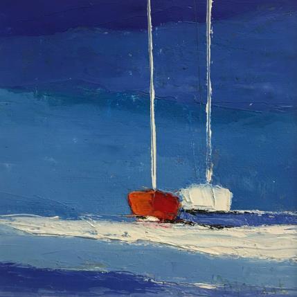 Peinture Le ciel par Menant Alain | Tableau Figuratif Huile Marine