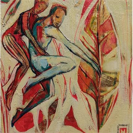 Peinture A deux par Machi | Tableau Figuratif Acrylique, Huile Scènes de vie