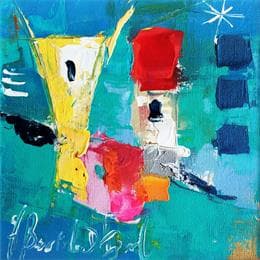 Gemälde Cœur d'enfant von Bastide d´Izard Armelle | Gemälde Abstrakt Acryl Landschaften