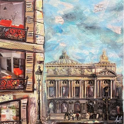 Peinture Opéras par Aud C | Tableau Figuratif Urbain
