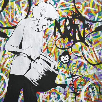 Peinture Lonely times par Di Vicino Gaudio Alessandro | Tableau Street Art Acrylique Scènes de vie