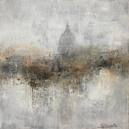 Peinture AHEAD par Coupette Steffi | Tableau Abstrait Acrylique Urbain