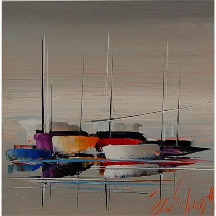 Peinture Un beau voyage III par Munsch Eric | Tableau Figuratif Acrylique Marine