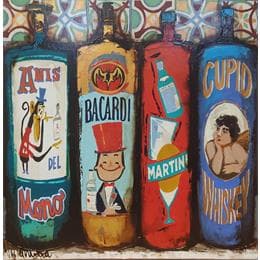 Gemälde Bodega von Villanueva Puigdelliura Natalia | Gemälde Figurativ Öl Stillleben