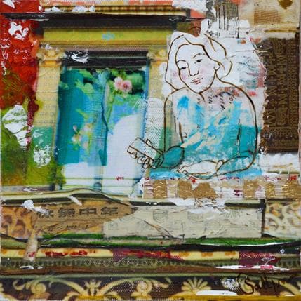 Peinture Fragrance par Sablyne | Tableau Art Singulier Acrylique Portraits