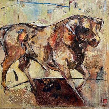 Peinture LA FORCE par Machi | Tableau Figuratif Acrylique, Huile Scènes de vie