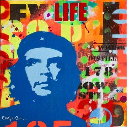 Peinture Che Pop par Euger Philippe | Tableau Pop-art Acrylique, Graffiti Icones Pop