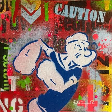 Peinture Popeye par Euger Philippe | Tableau Pop-art Acrylique, Graffiti Icones Pop