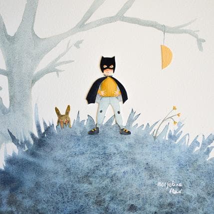 Peinture Jules par Marjoline Fleur | Tableau Art naïf Scènes de vie