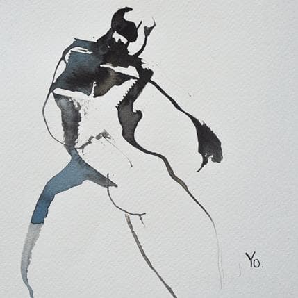 Peinture Pour ne pas te décevoir par YO | Tableau Figuratif Nu