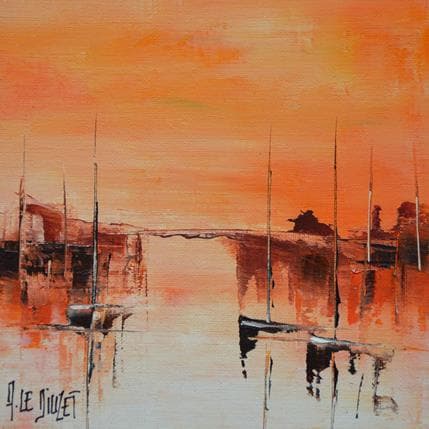 Peinture Dans les mâts par Le Diuzet Albert | Tableau Figuratif Huile Marine