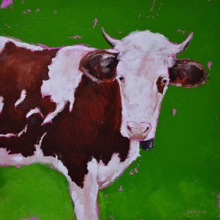 Peinture Paquerette par Morales Géraldine | Tableau Figuratif Acrylique, Huile Animaux