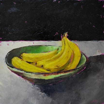 Peinture Coupe-banane par Morales Géraldine | Tableau Figuratif Acrylique, Huile Natures mortes