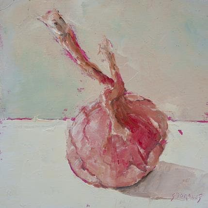 Peinture Oignon par Morales Géraldine | Tableau Figuratif Acrylique, Huile Natures mortes