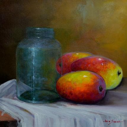 Peinture Vidro de doce par Chico Souza | Tableau Figuratif Huile Natures mortes