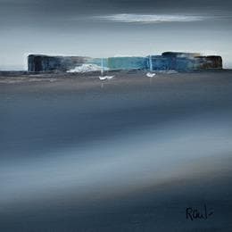 Painting Ambiance marine by Roussel Marie-Ange et Fanny | Painting Abstract Oil Marine