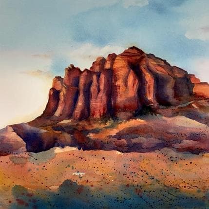 Peinture 28 par Seruch Capouillez Isabelle | Tableau Figuratif Aquarelle Paysages