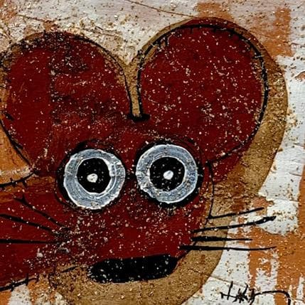 Peinture Mouse par Maury Hervé | Tableau Art naïf animaux