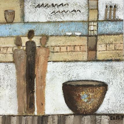 Peinture Ensemble 2 par Collet Christine | Tableau Art Singulier Acrylique minimaliste