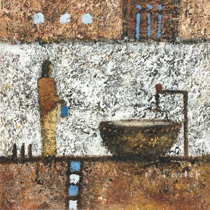 Peinture Untitled 1 par Collet Christine | Tableau Art Singulier Acrylique minimaliste