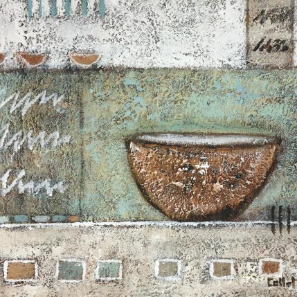 Peinture Empreintes 3 par Collet Christine | Tableau Art Singulier Acrylique minimaliste