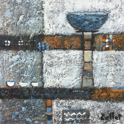 Peinture Empreintes par Collet Christine | Tableau Art Singulier Acrylique minimaliste