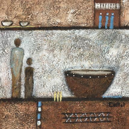 Peinture Complicite par Collet Christine | Tableau Art Singulier Acrylique minimaliste