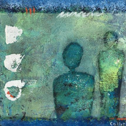 Peinture Esperance par Collet Christine | Tableau Art Singulier Acrylique minimaliste