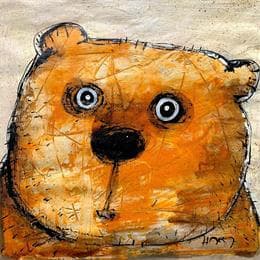Painting Bear by Maury Hervé | Painting Naive art Animals