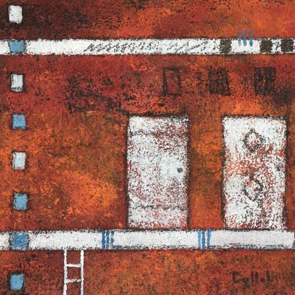 Peinture Dans ma rue par Collet Christine | Tableau Figuratif Acrylique, Huile scènes de vie