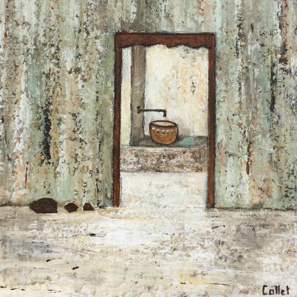 Peinture La Fontaine par Collet Christine | Tableau Figuratif Acrylique, Huile scènes de vie