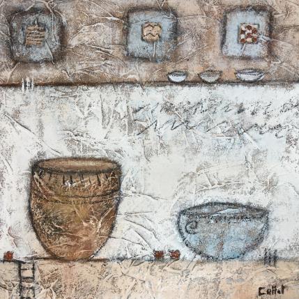 Peinture Empreintes 1 par Collet Christine | Tableau  Acrylique