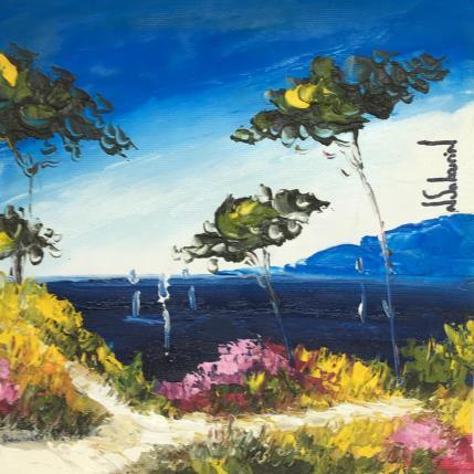 Peinture A L'OMBRE DES PINS 2 par Sabourin Nathalie | Tableau  Huile