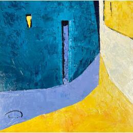 Painting CARRER 1 by Tomàs | Painting Figurative Oil Urban