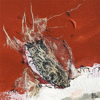 Peinture Eclosion 2 par Han | Tableau Abstrait Minimaliste