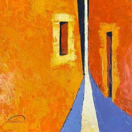 Peinture ENTREMIG 1 par Tomàs | Tableau Figuratif Huile scènes de vie