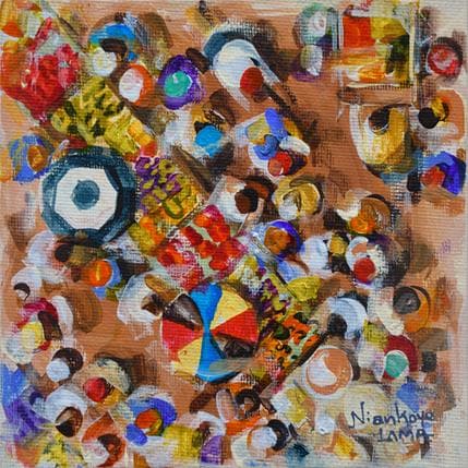 Painting Couleurs tropicales by Lama Niankoye | Painting Figurative Acrylic Life style