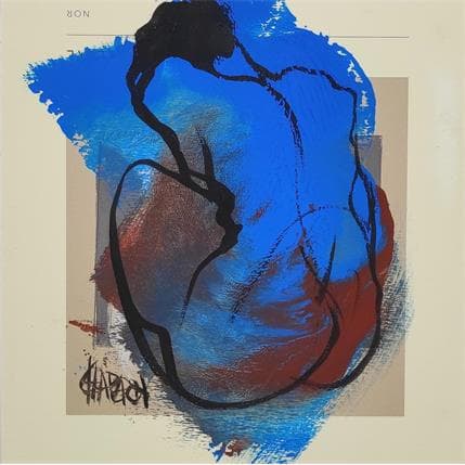 Peinture Outremer 1 par Chaperon Martine | Tableau Figuratif Acrylique Nu