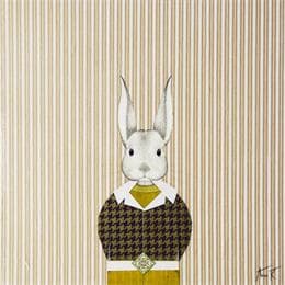 Peinture ARISTIDE TOU2 par Ann R | Tableau Art naïf Animaux, Portraits