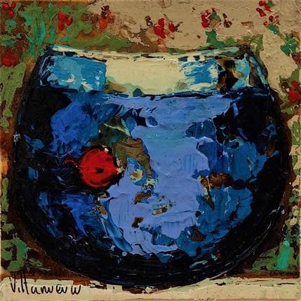 Peinture Confinament par Villanueva Puigdelliura Natalia | Tableau Figuratif Huile Animaux